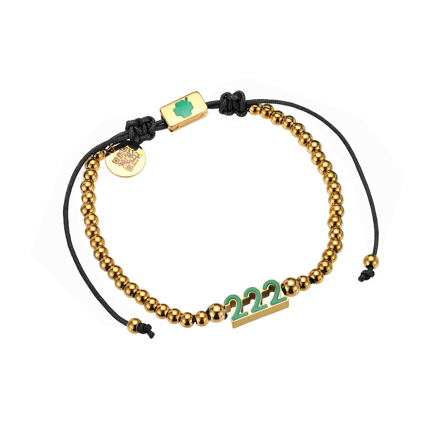 Thread Bracelet 222 Gold/Black