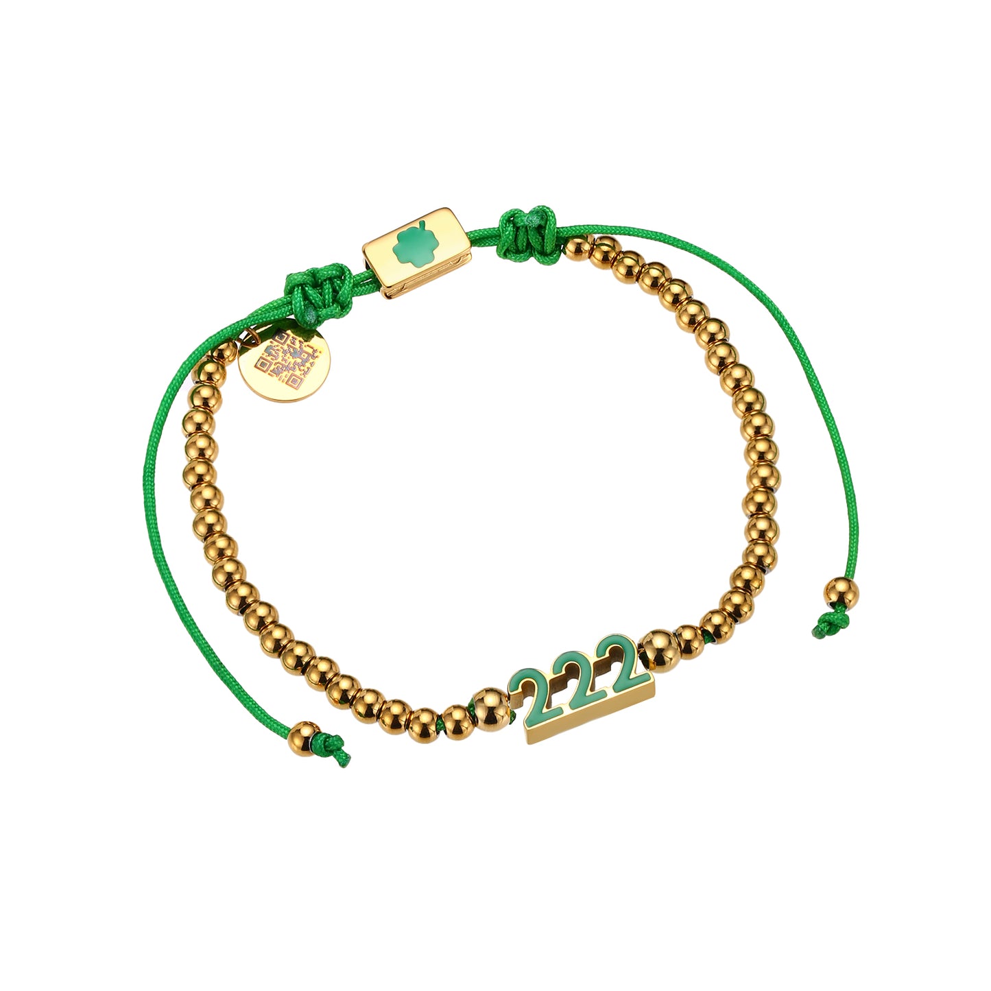 Gold/Green Thread Bracelet 222