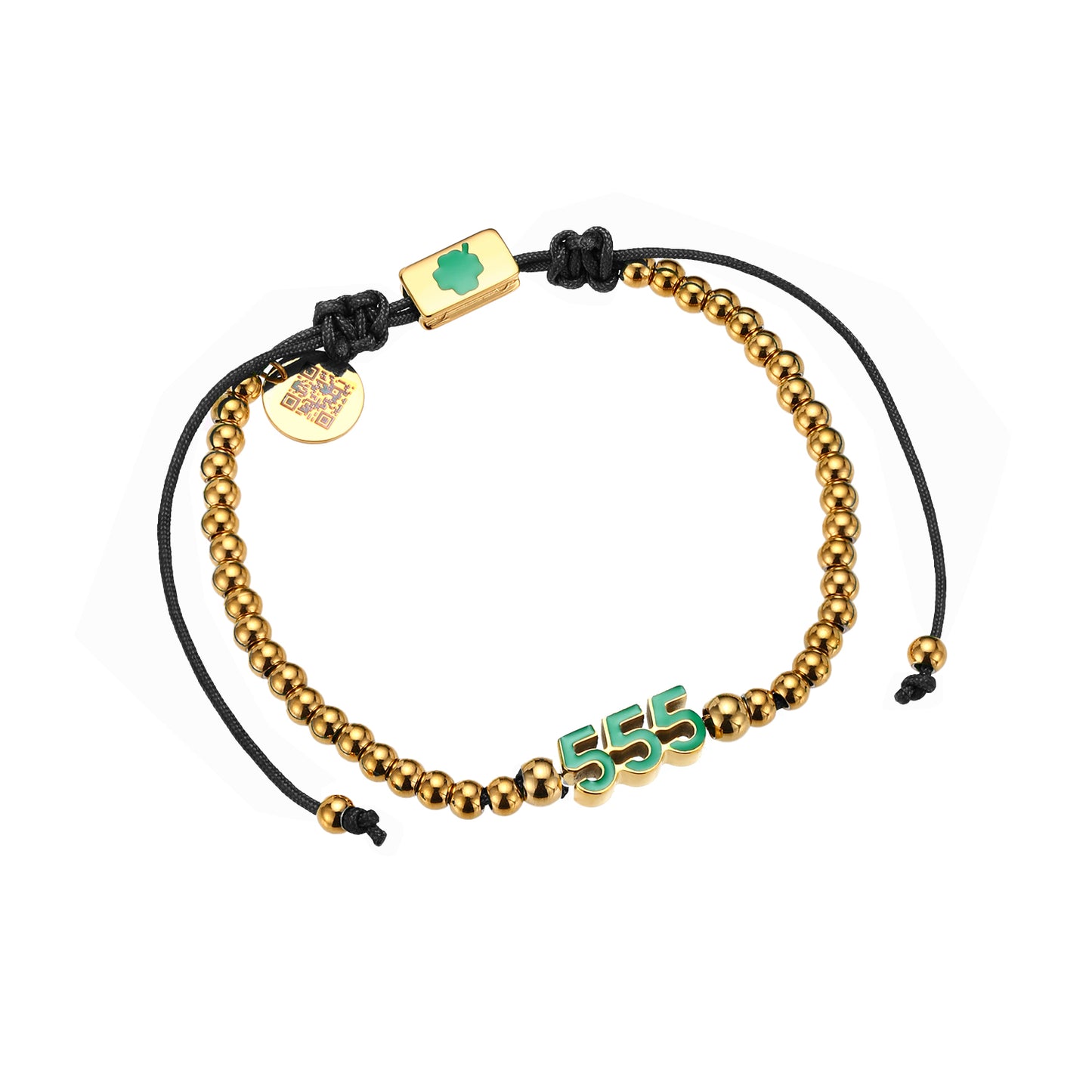Gold/Black 555 Thread Bracelet