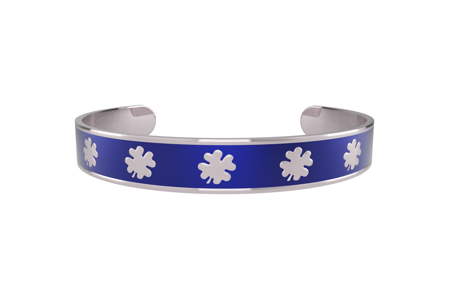 Pulsera Clasica Trebol 4 Hojas Acero