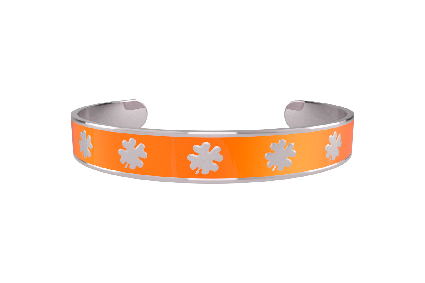 Pulsera Clasica Trebol 4 Hojas Acero