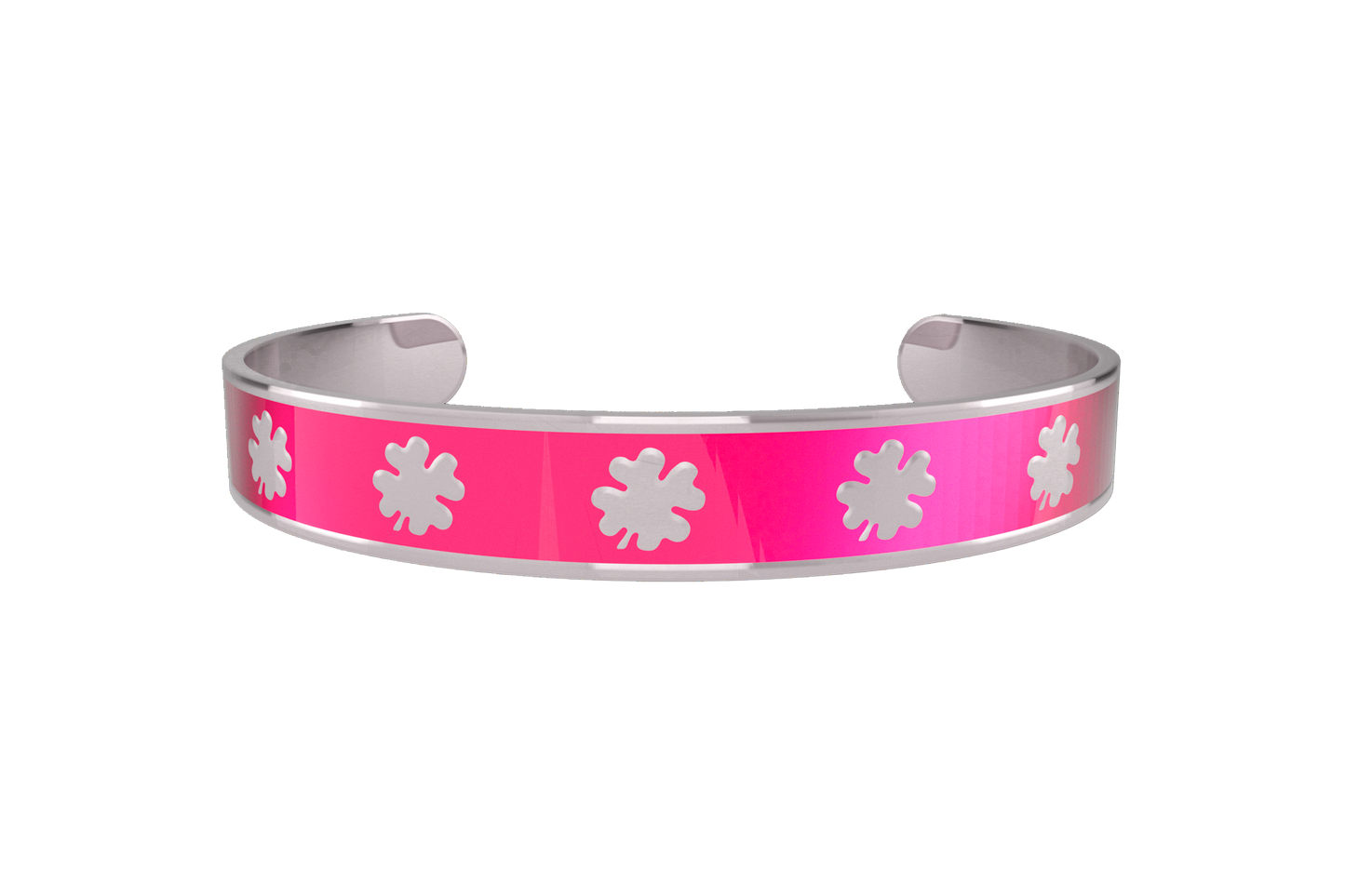 Pulsera Clasica Trebol 4 Hojas Acero