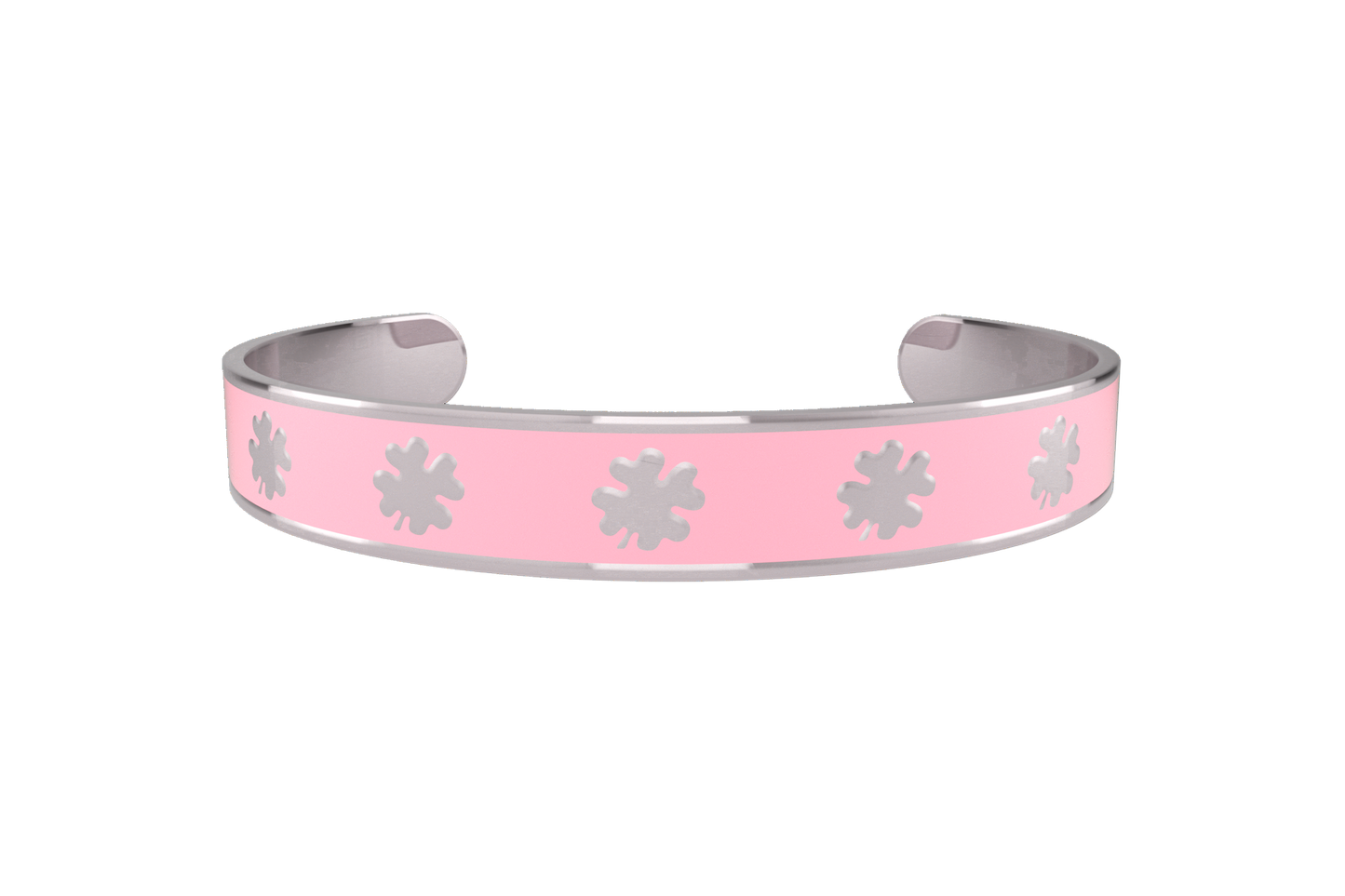 Pulsera Clasica Trebol 4 Hojas Acero