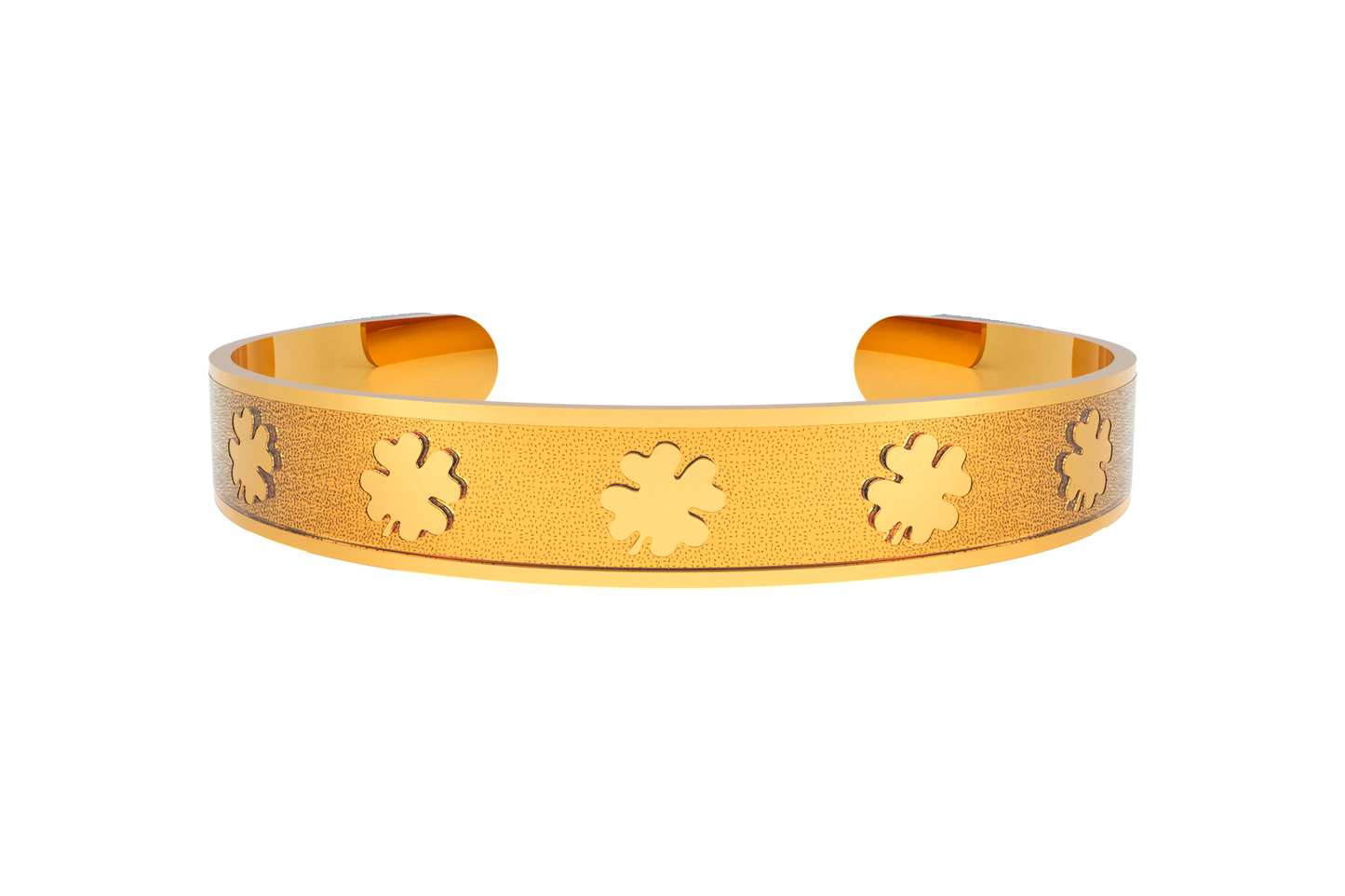 Pulsera Clasica Trebol 4 Hojas Acero