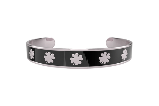 Pulsera Clasica Trebol 4 Hojas Acero
